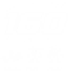 160 Grand Prix Vertical One Color White Logo Transparent Background